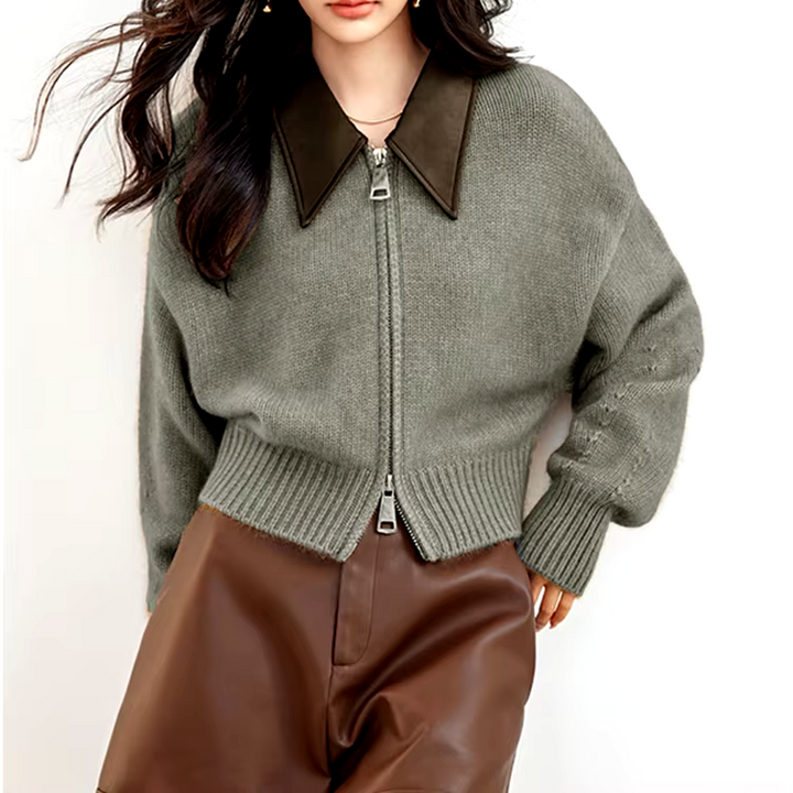Clara Front-Zip Sweater