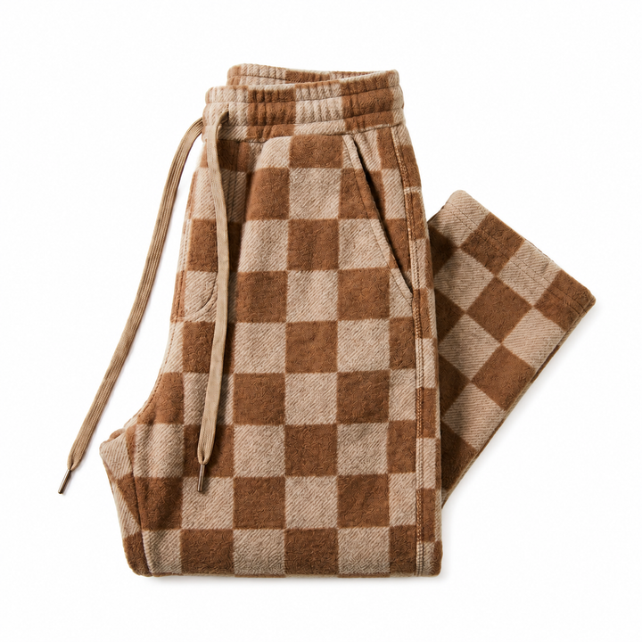 Relaxed Checkered Pants