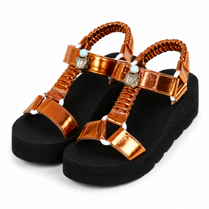 Nova Iridescent Platform Sandal