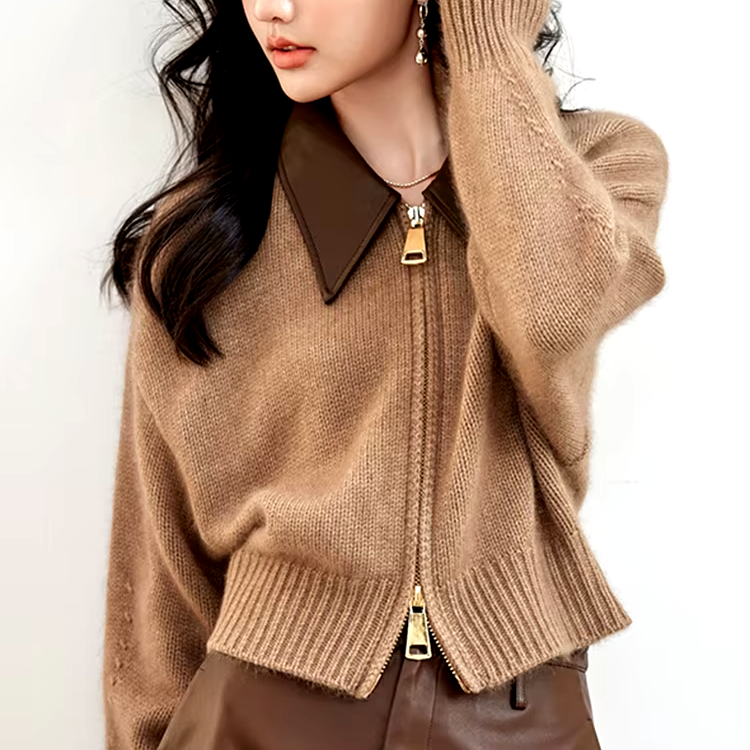 Clara Front-Zip Sweater