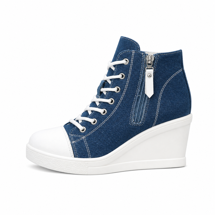 Broadway Canvas Wedge Sneaker