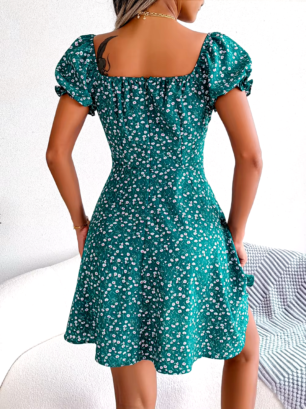 Elliatt Floral A-Line Mini Dress