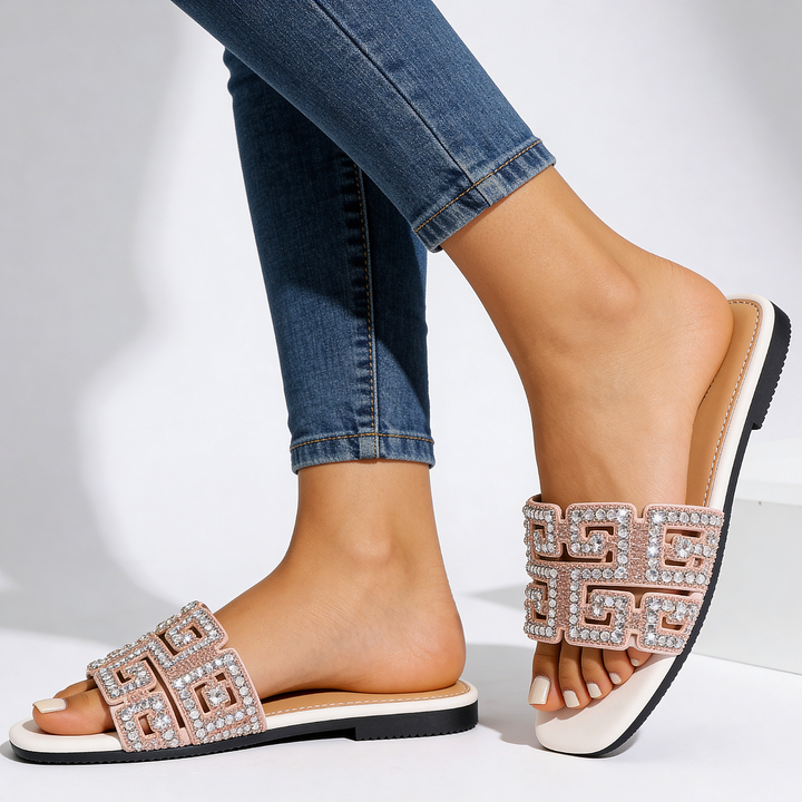 Aurora Rhinestone Slides