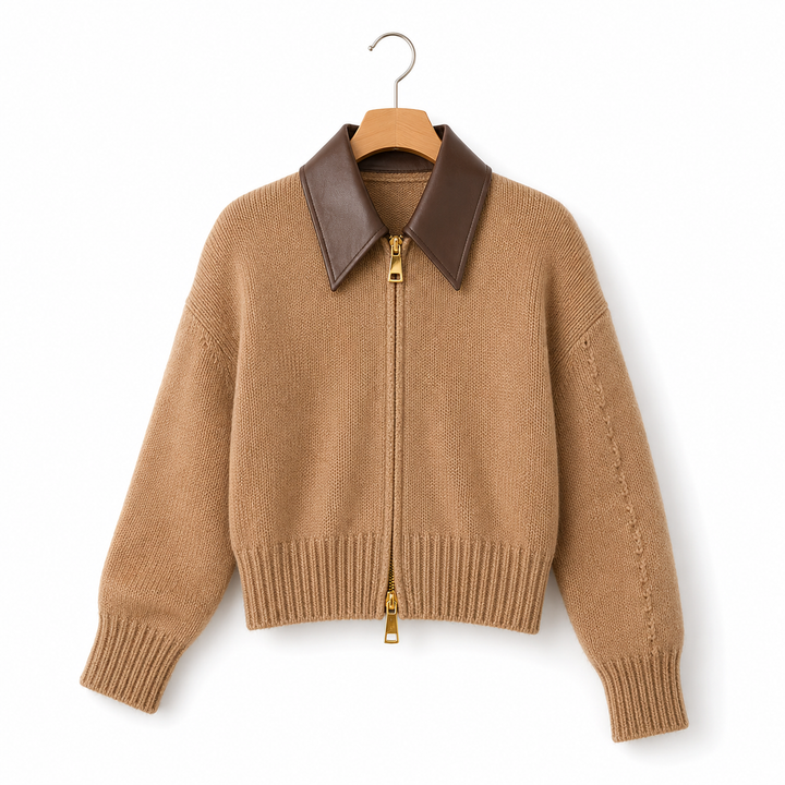 Clara Front-Zip Sweater