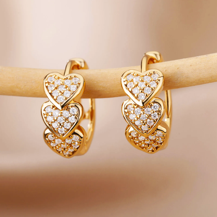 Trinity Heart Earrings