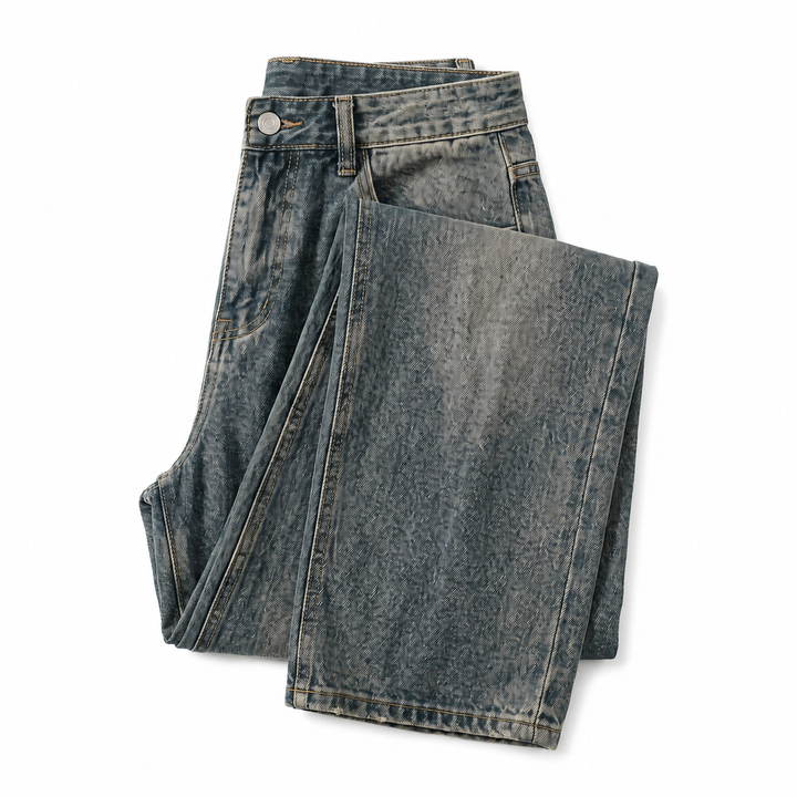 Ethan Stone-Wash Denim Jeans