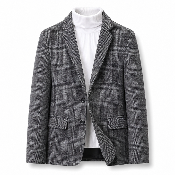 Harris Plaid Wool Blazer
