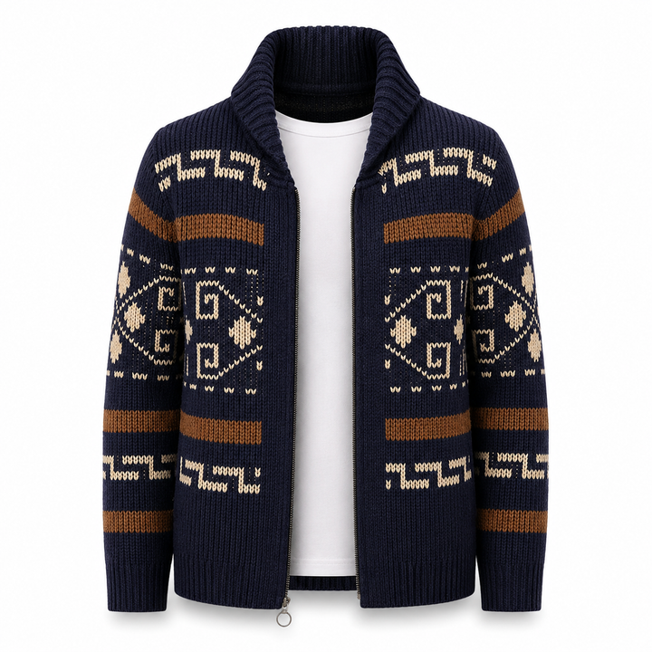 Lucius Jacquard Cardigan
