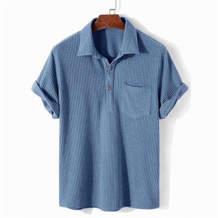 Waffle Textured Polo Shirt