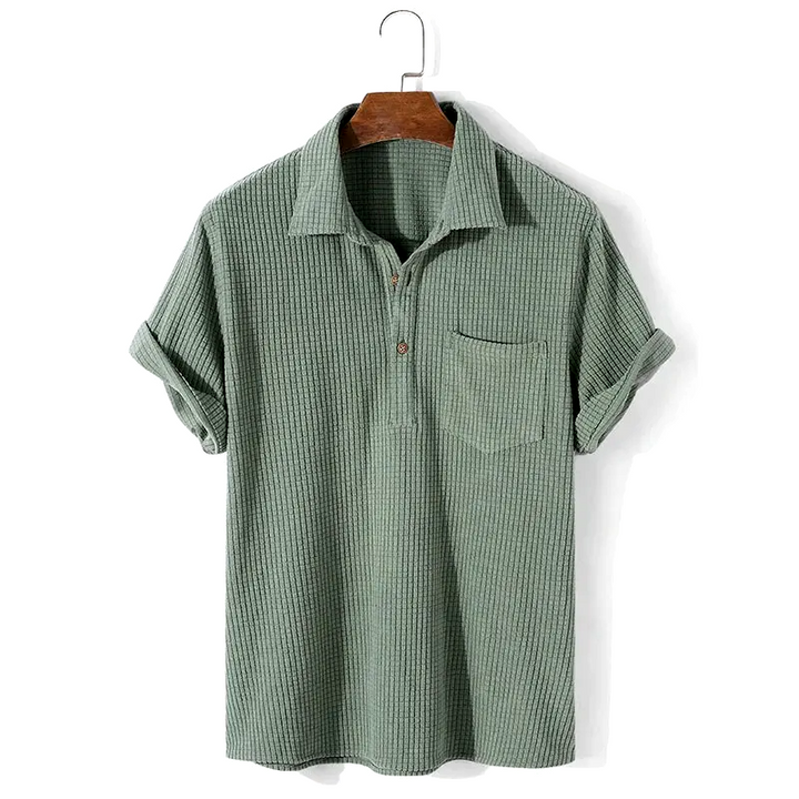 Waffle Textured Polo Shirt