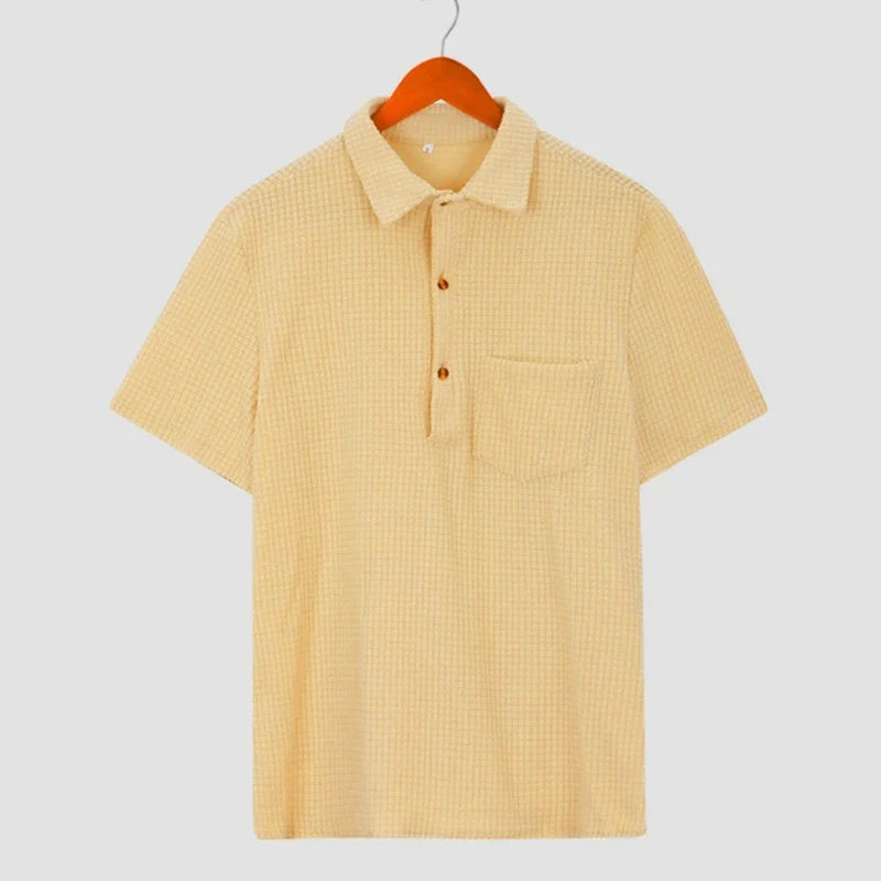 Waffle Textured Polo Shirt
