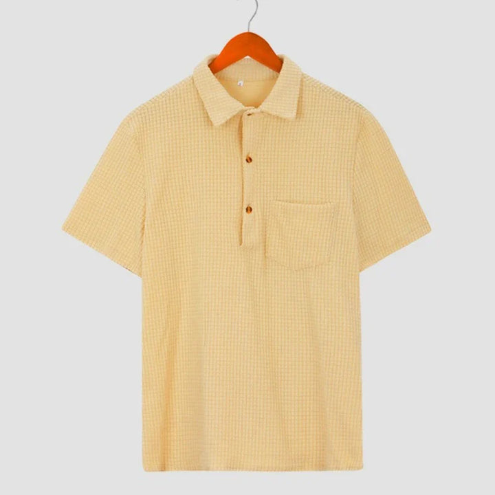 Waffle Textured Polo Shirt