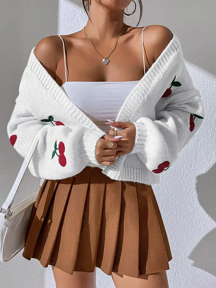 Ella Embroidered Knit Sweater