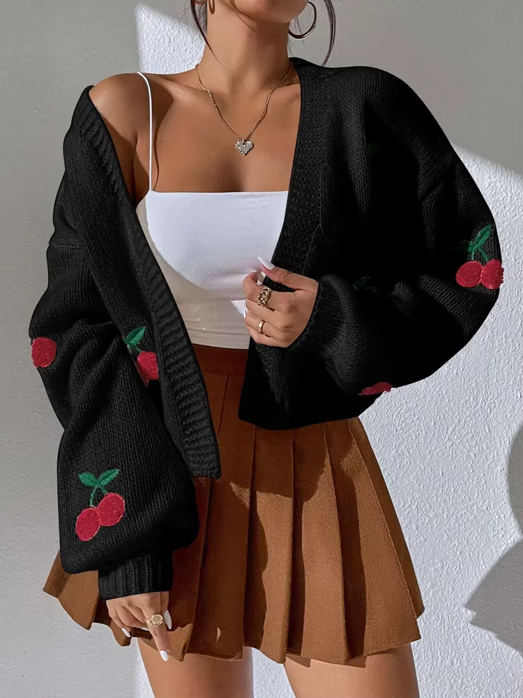 Ella Embroidered Knit Sweater