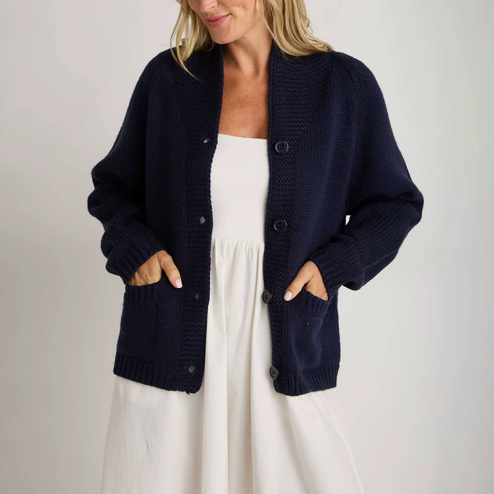 Intarsia Lobster Cardigan