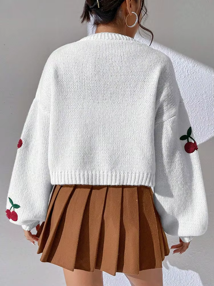 Ella Embroidered Knit Sweater
