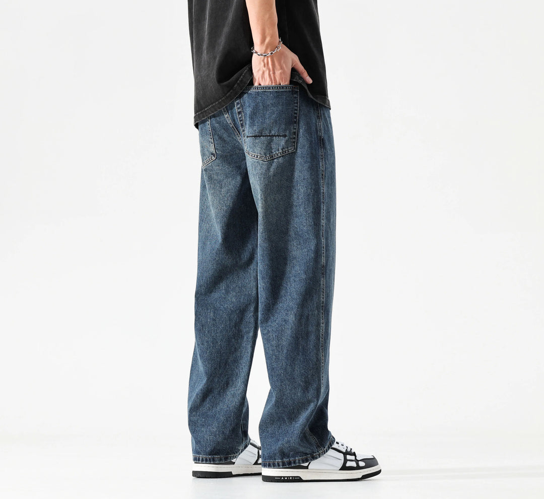 Ethan Stone-Wash Denim Jeans