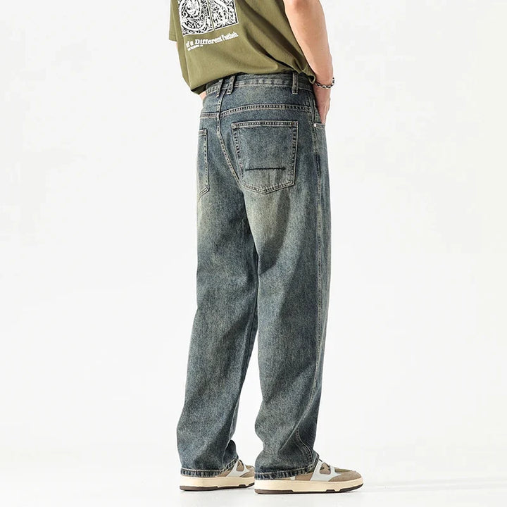 Ethan Stone-Wash Denim Jeans