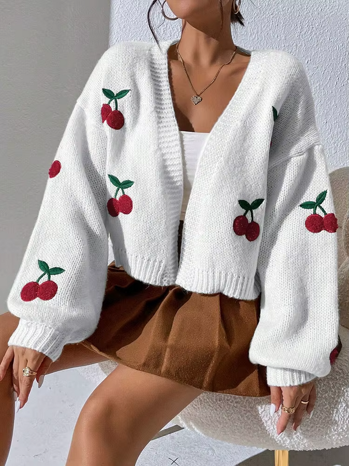 Ella Embroidered Knit Sweater