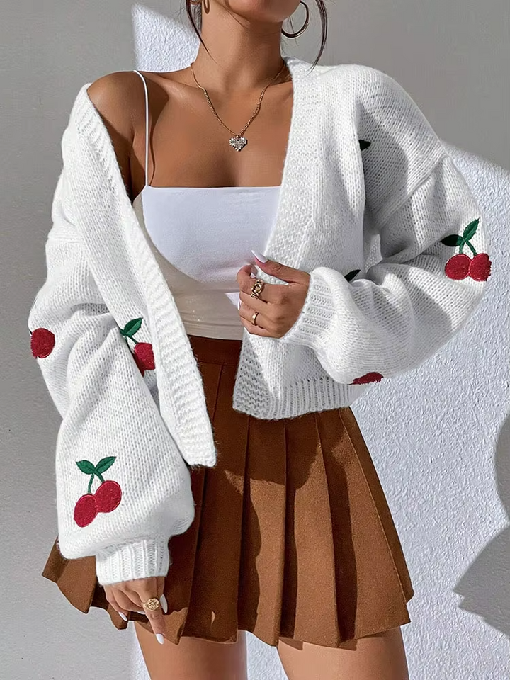 Ella Embroidered Knit Sweater
