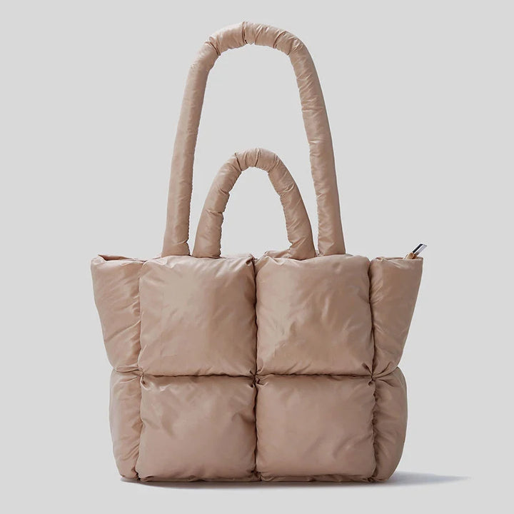 Sienna Quilted Puffy Tote Bag