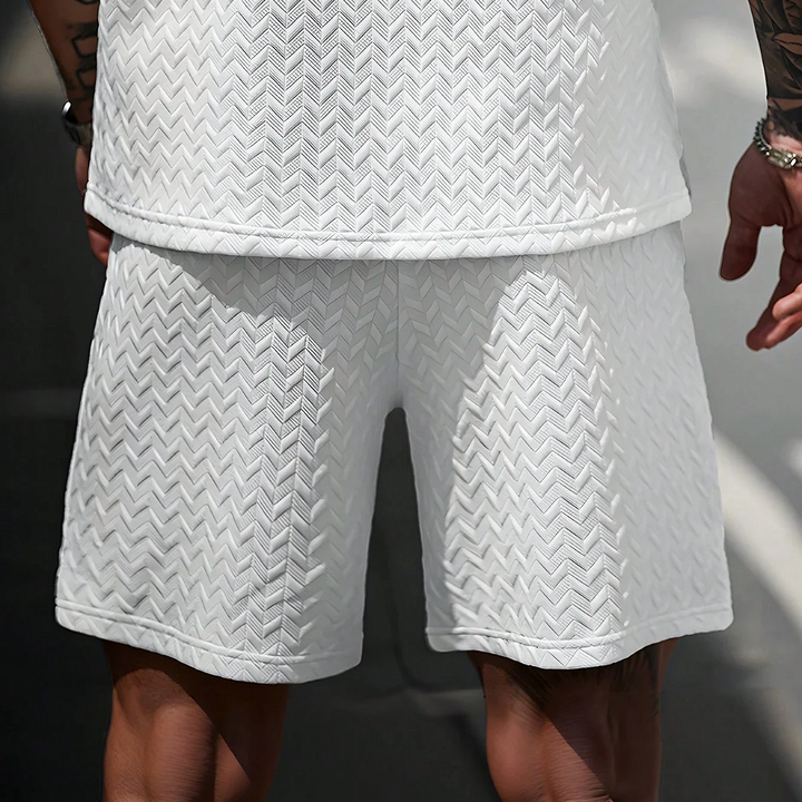 Chevron Textured Shorts