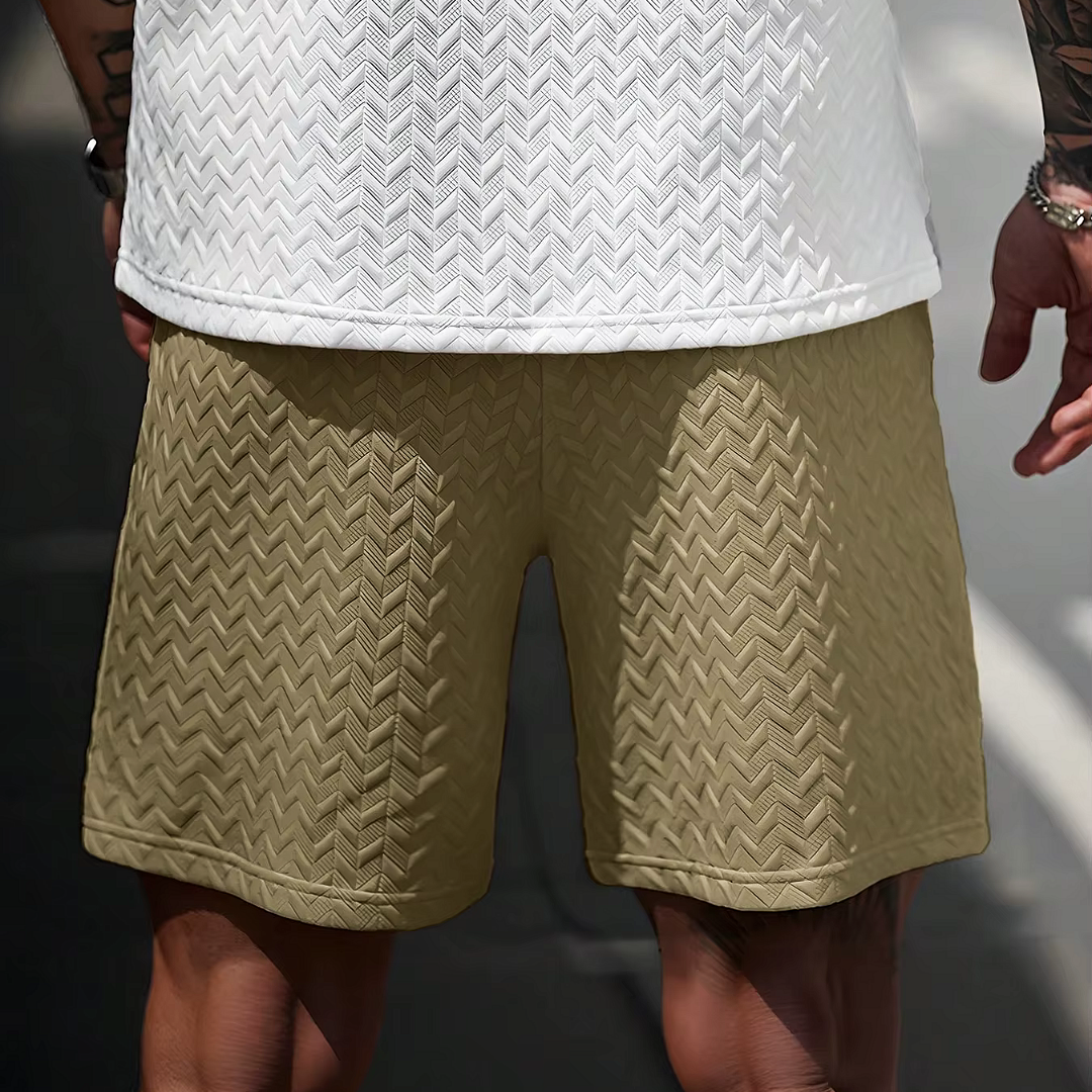Chevron Textured Shorts