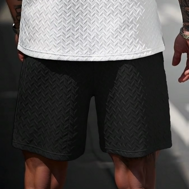 Chevron Textured Shorts