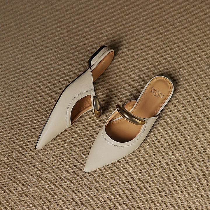 Helena Leather Mules