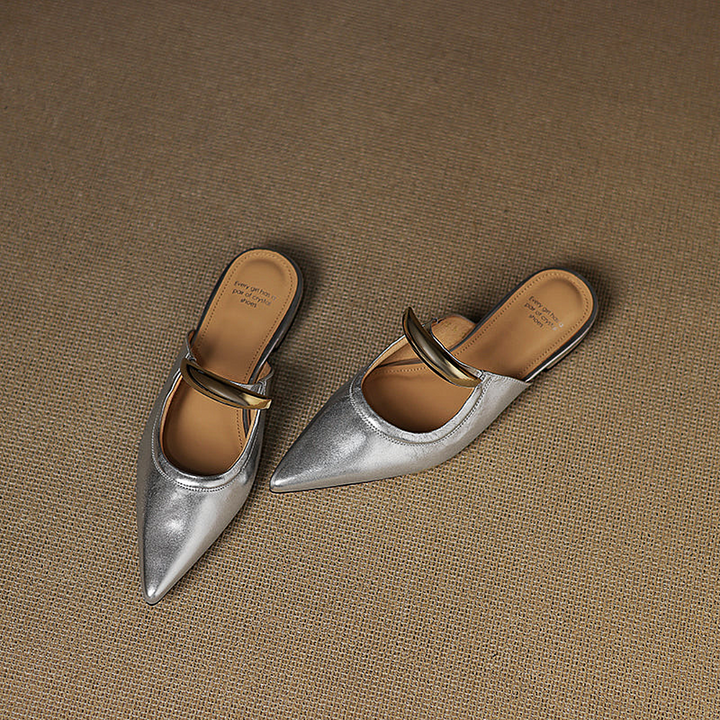 Helena Leather Mules