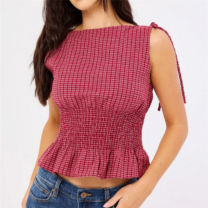 Marseille Check Top
