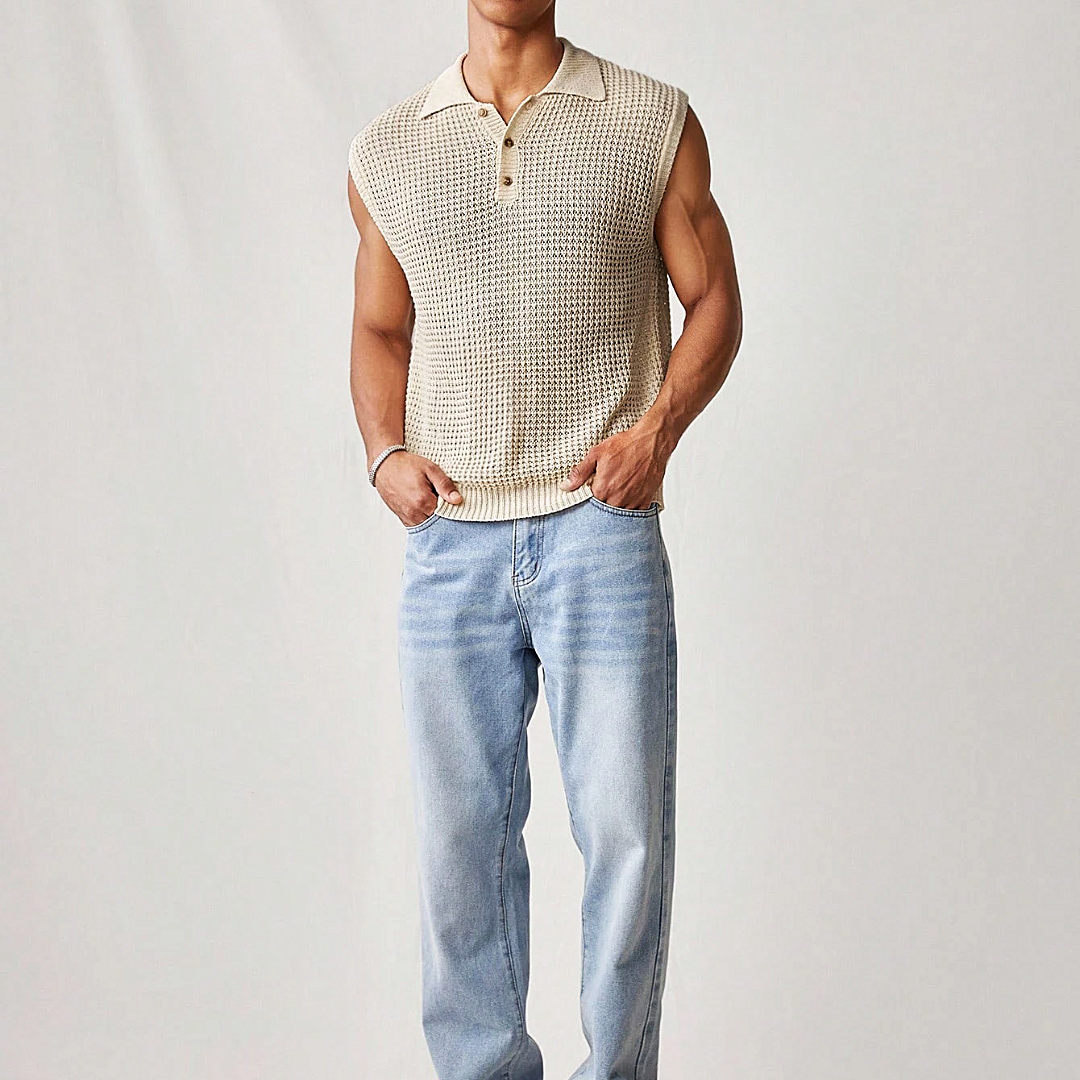 Nero Sleeveless Polo