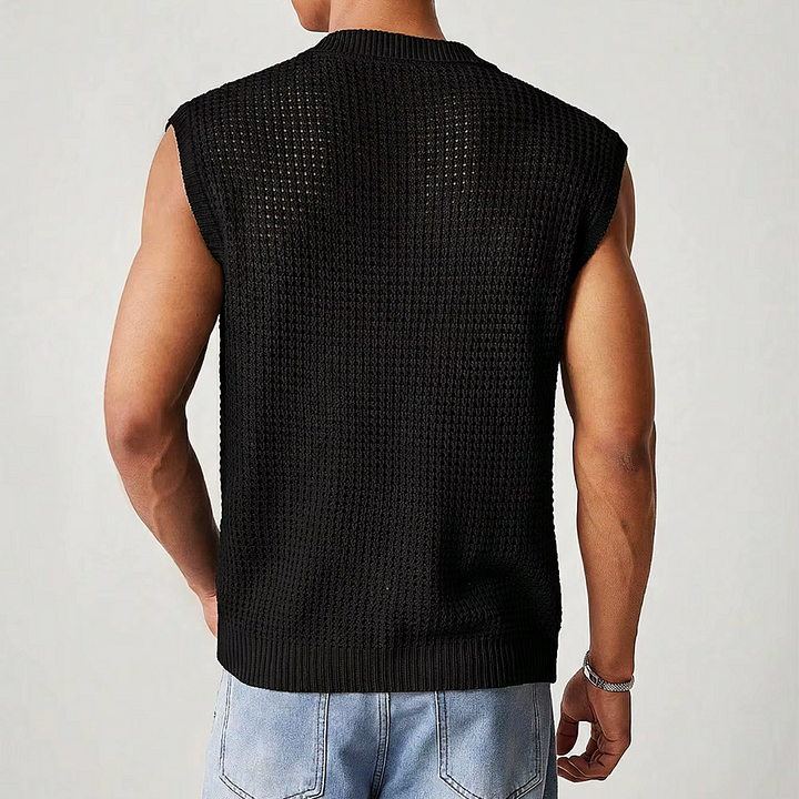 Nero Sleeveless Polo