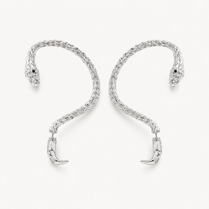 Sculpted Snake Earrings