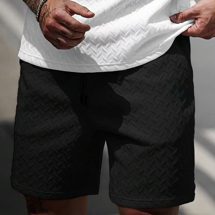 Chevron Textured Shorts