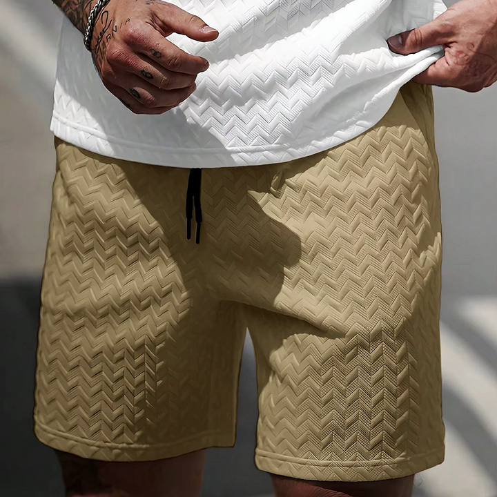 Chevron Textured Shorts