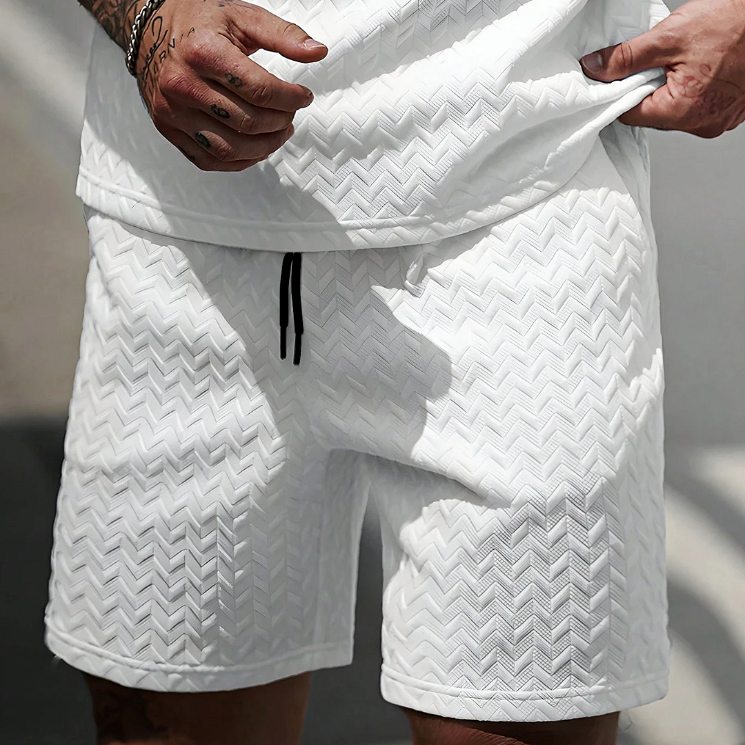 Chevron Textured Shorts