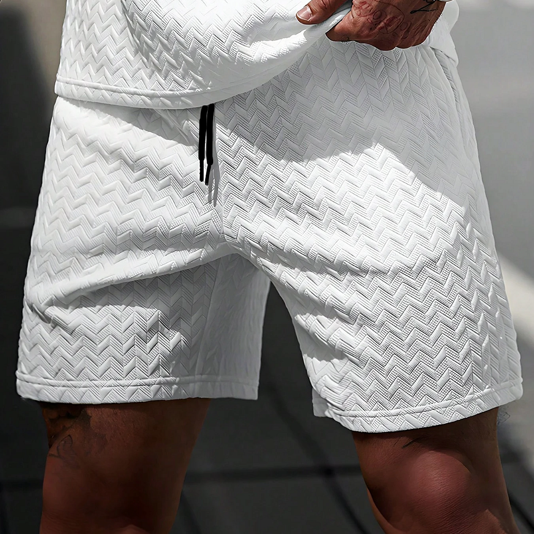 Chevron Textured Shorts