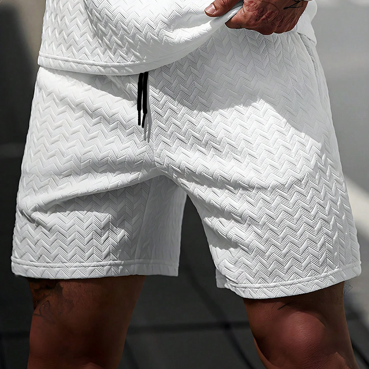 Chevron Textured Shorts