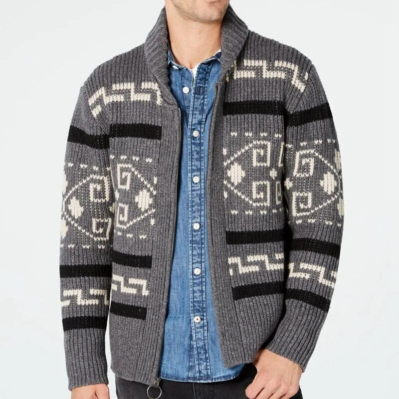 Lucius Jacquard Cardigan