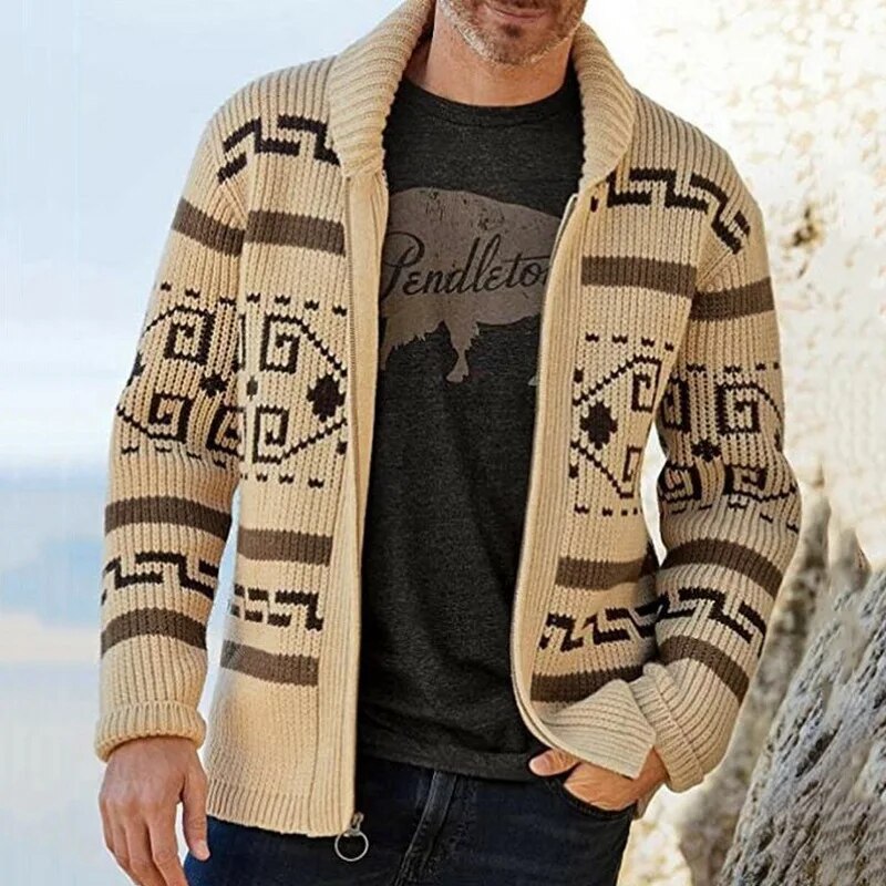 Lucius Jacquard Cardigan