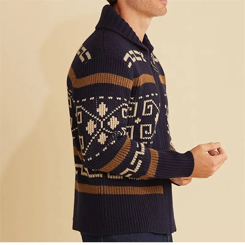 Lucius Jacquard Cardigan