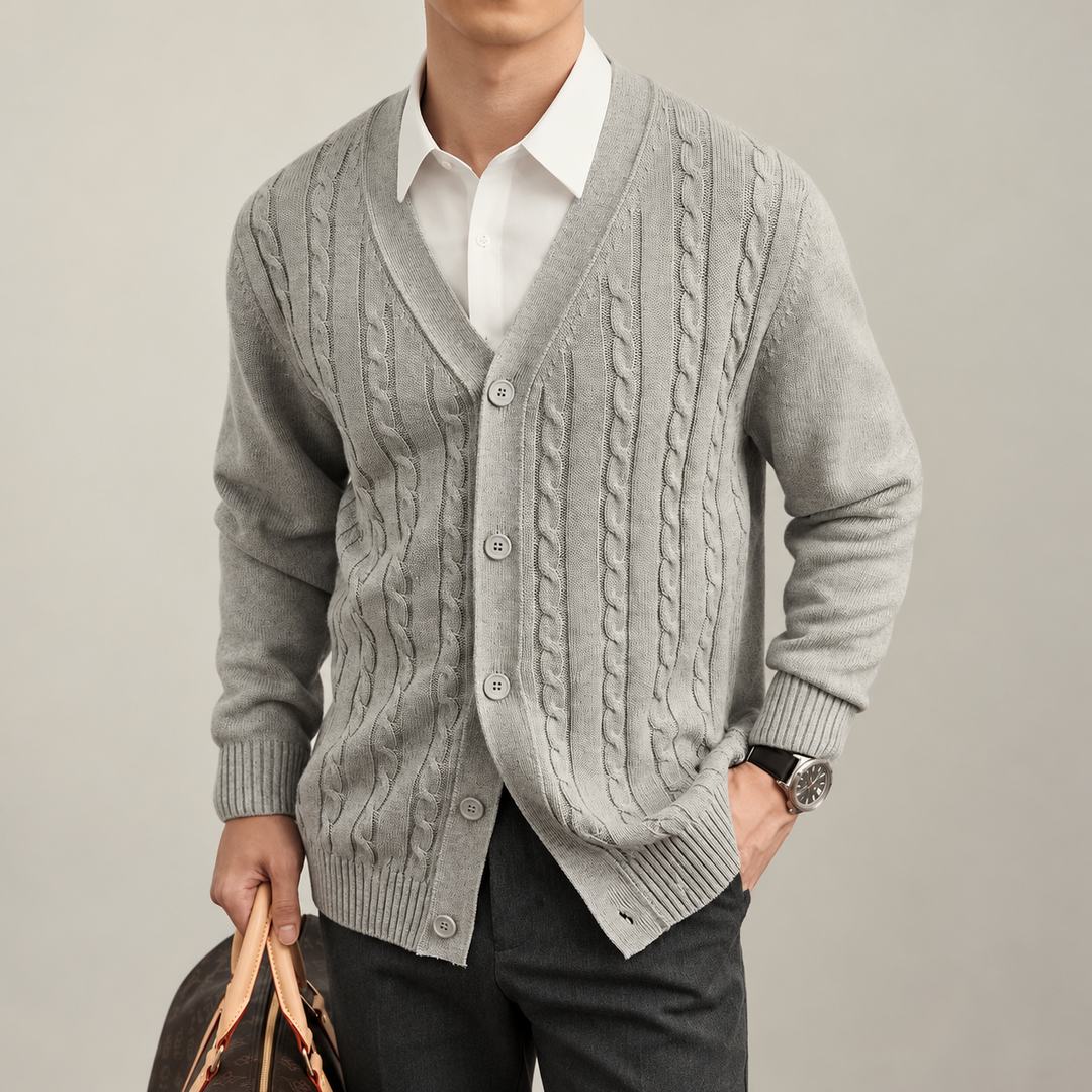 Lazio Cable-Knit Cardigan
