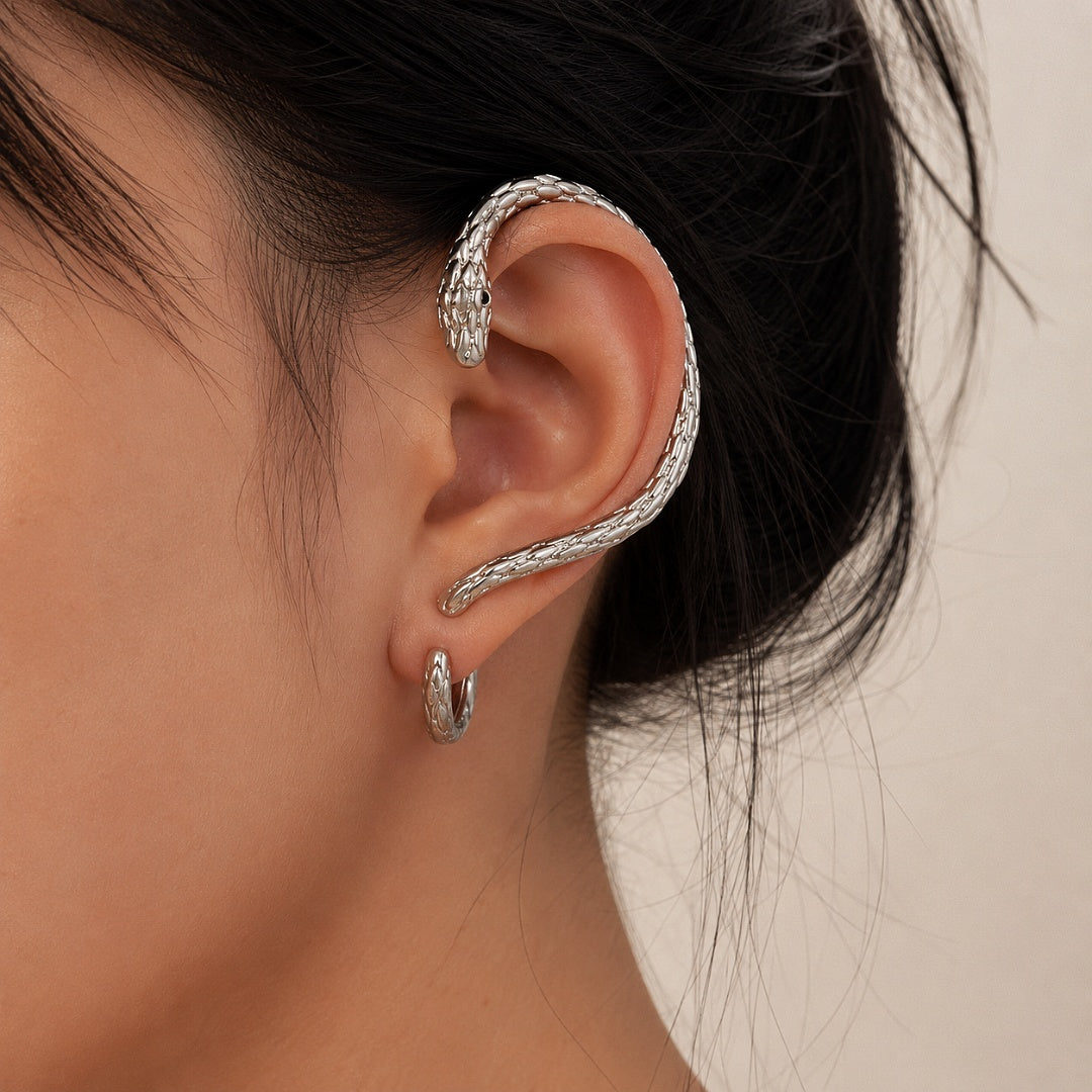 Sculpted Snake Earrings
