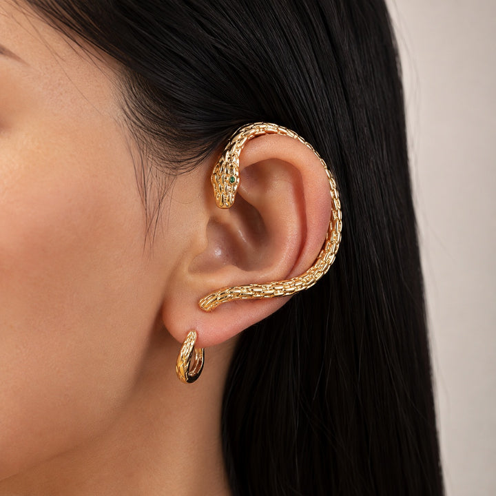 Sculpted Snake Earrings